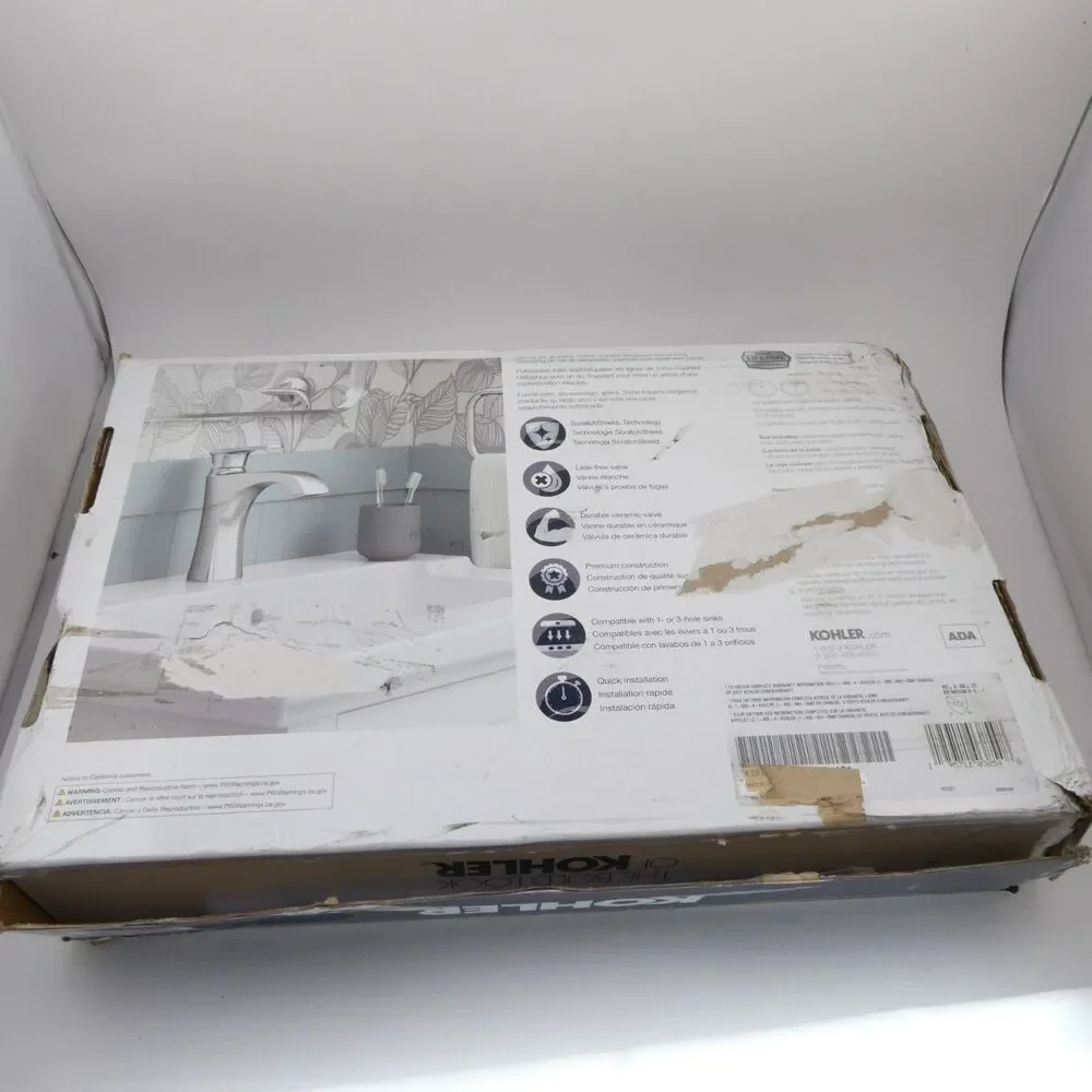 Kohler Tome Single-Handle Bathroom Faucet Polished Chrome R30405-4D-CP